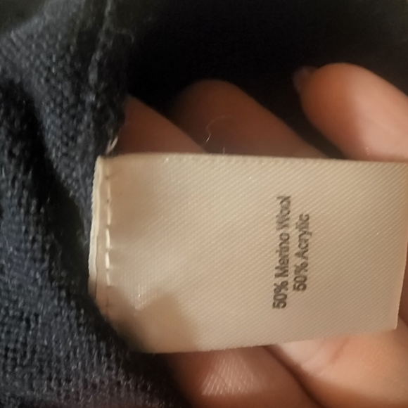 Chaps Argyle Sweater in Black and Gray - Picture 4 of 6